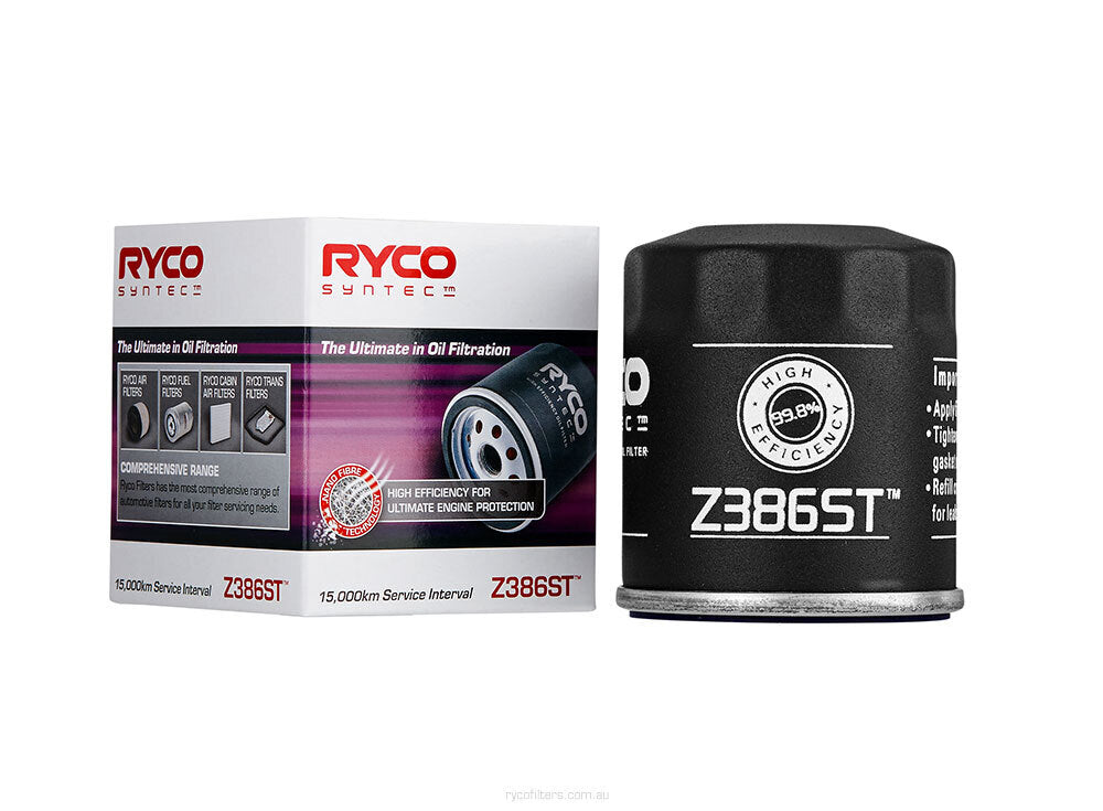 Oil Filter Z386ST Ryco For Toyota Yaris 1.5LTP 1NZ FE NCP91 Hatchback 1.5