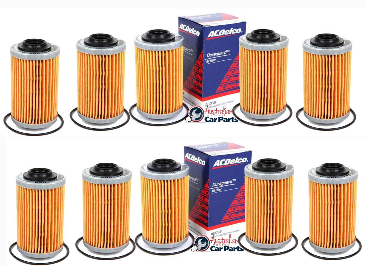 Oil Filters x 10 ACDelco suitable for HOLDEN VZ VE VF V6 Commodore 3.6 3.0 2004-14