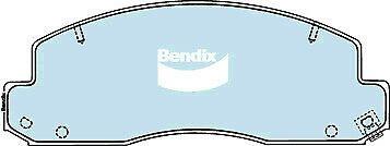 Brake Disc Pad Set Bendix DB1293 4WD For TOYOTA COASTER DYNA - The Car Parts Shop