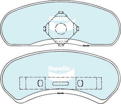 Bendix DB1032 General CT Disc Pad Set