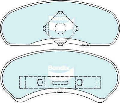 Bendix DB1032 General CT Disc Pad Set
