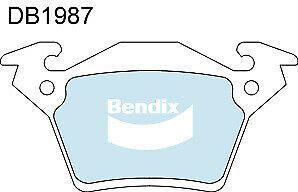 Brake Disc Pad Set Bendix DB1987 HD For MERCEDES-BENZ VITO 638