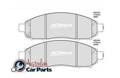 Front Brake Pads Acdelco suits NISSAN NAVARA 4.0l Petrol 2005-2011 NEW ACD1835