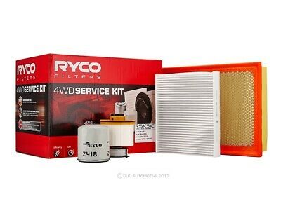 Oil Air Fuel Filter Service Kit Ryco RSK31C Suitable for TOYOTA FORTUNER HILUX GUN156/122/123/125/126/136 2.4 2.8L 10/15-ONWARDS