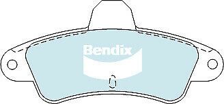 Brake Disc Pad Set Rear Bendix DB1313 GCT For FORD COUGAR MONDEO