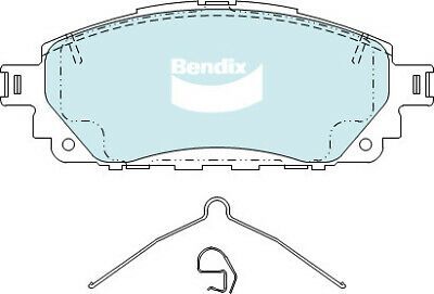 Brake Disc Pad Set Bendix DB2396 HD For TOYOTA HILUX GGN120 GUN122 GUN138