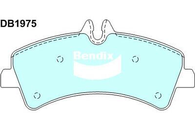 Brake Disc Pad Set Bendix DB1975 HD For MERCEDES-BENZ SPRINTER CRAFTER 30-50 906