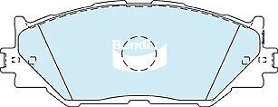 Brake Disc Pad Set Front Bendix DB1852 GCT For LEXUS IS GSE20 250 350
