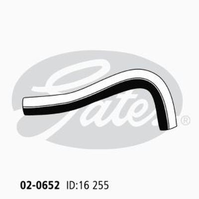 Heater Hose GATES 02-0652 for TOYOTA LAND CRUISER FJ62 1987-1990 4L Petrol