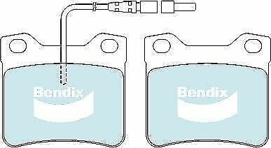 Brake Disc Pad Set Bendix DB1988 HD For MERCEDES-BENZ PEUGEOT VITO 638 406 8B
