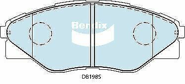 Brake Disc Pad Set Front Bendix DB1985 4WD For TOYOTA HILUX GGN15 HUN16 TGN16