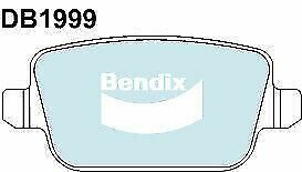 Brake Disc Pad Set Rear Bendix DB1999 HD For FORD LAND ROVER VOLVO