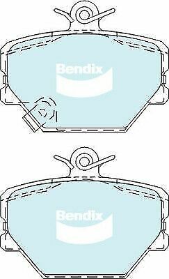 Brake Disc Pad Set Bendix DB2030 HD For SMART CITY-COUPE 450 FORTWO 451 ROADST…