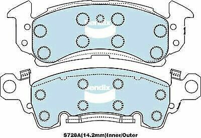 Brake Disc Pad Set Bendix DB1771 4WD For CADILLAC CHEVROLET JEEP PONTIAC