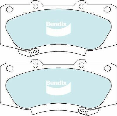 Brake Disc Pad Set Front Bendix DB2221 HD For TOYOTA Hilux GGN25 KUN26 AWD