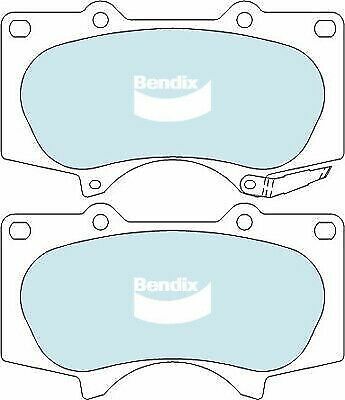 Brake Disc Pad Set Front Bendix DB1482 HD For MITSUBISHI TOYOTA PAJERO FJ CRUI…