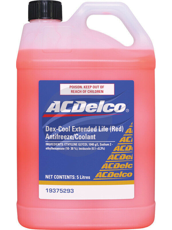 Red Coolant ACDelco DEX-COOL Extended Life suitable for Holden VZ VE VF & LS1 V8 Genuine