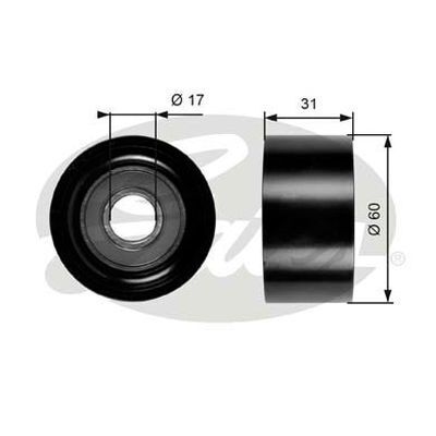 Pulley Gates 36084 for Renault Master X70 2.5l Laguna BG0/1 2.2l Trafic X83 1.9l