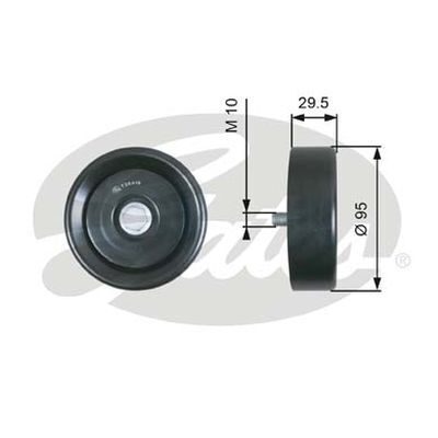 Drive Align Idler Pulley Gates 36419 For HYUNDAI KIA