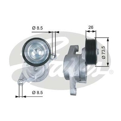 Drive Align Tensioner Pulley Gates 39279 For MAZDA 2 DE