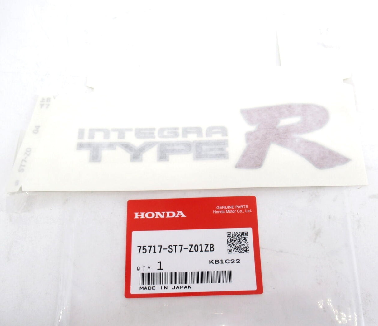 Sticker R*Type0* 75717ST7Z01ZB For Honda