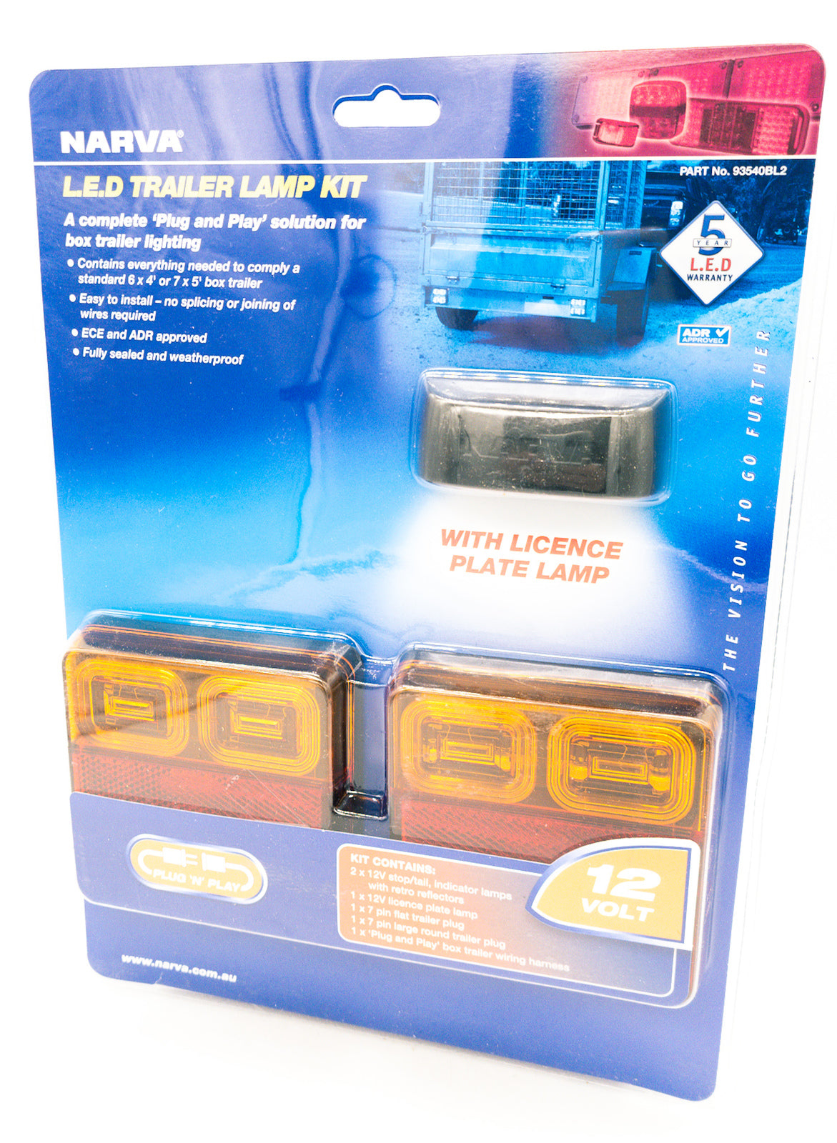 Box Trailer Wiring & Lamp Kit Narva 93540BL2 DIY