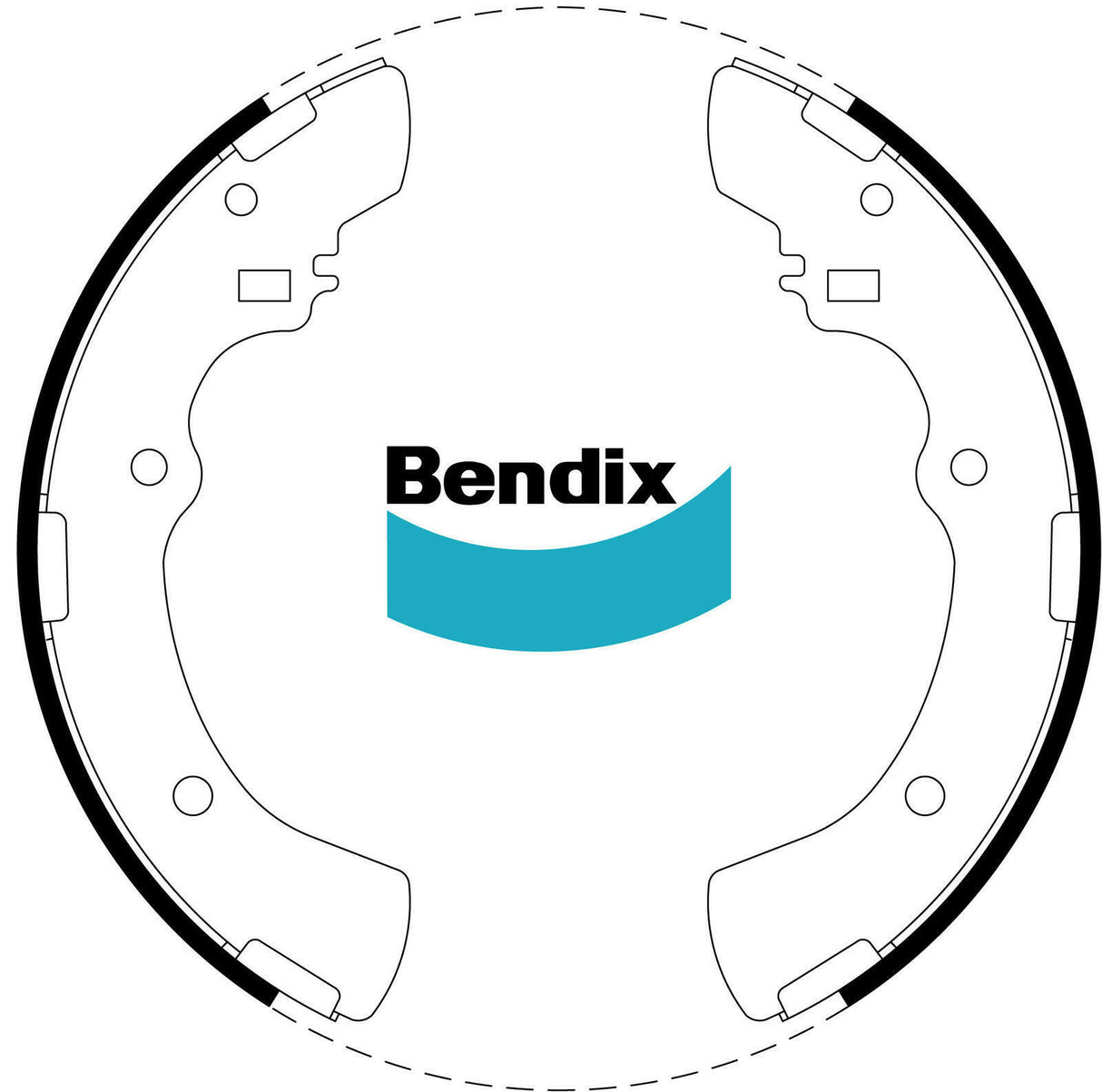 Bendix BS1653 Brake Shoe Set