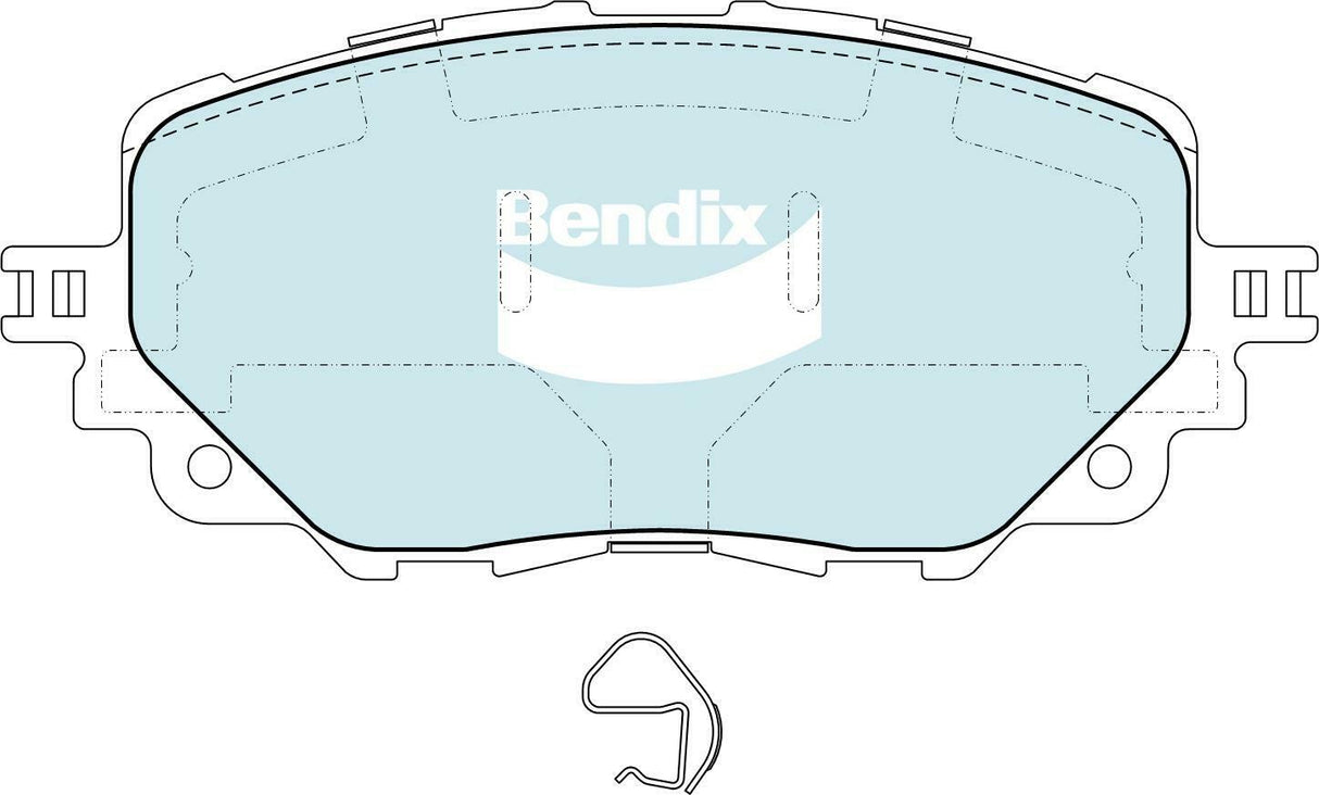 Brake Disc Pad Set Bendix DB2441 ULT For MAZDA MX-5 RF ND