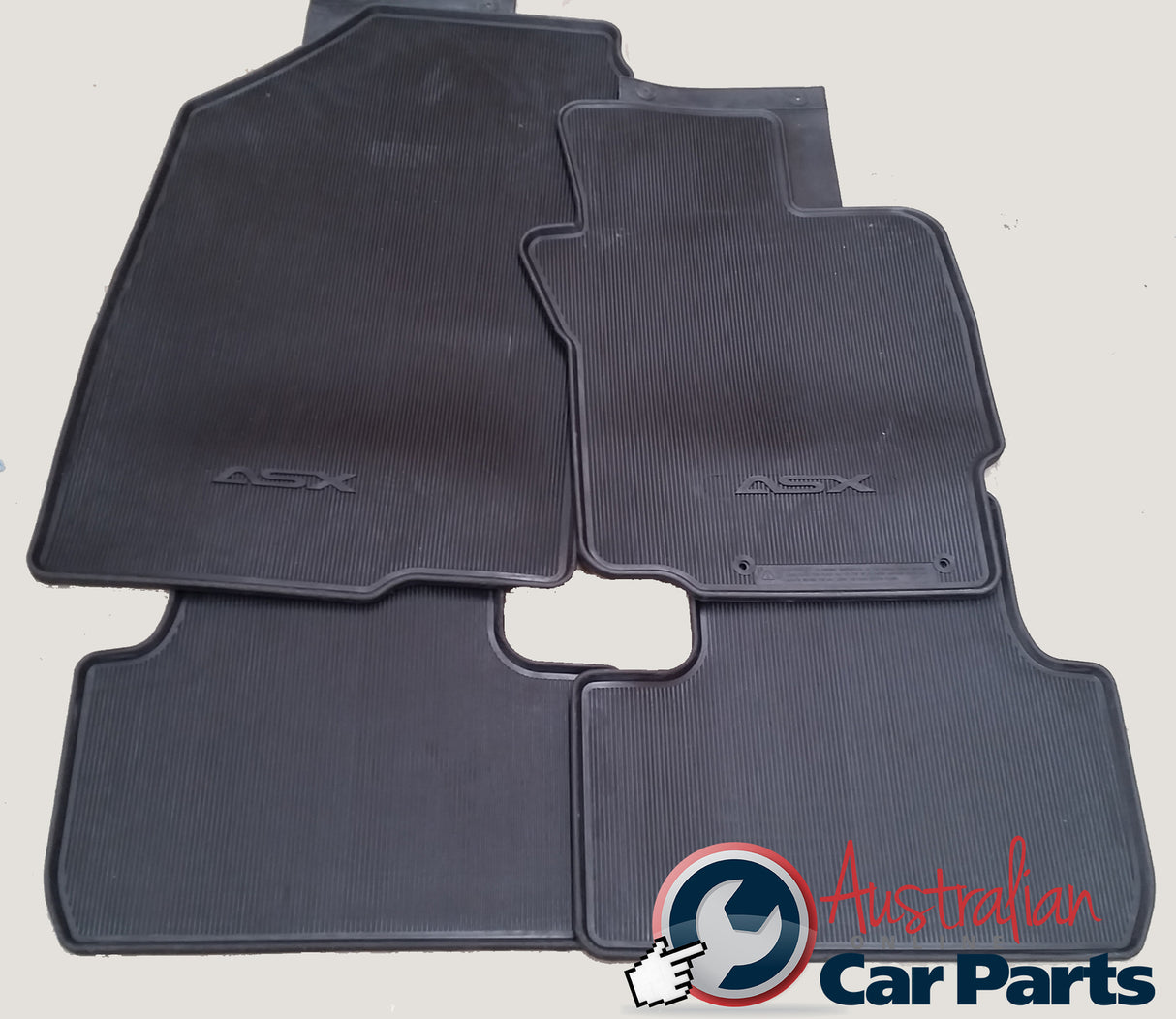 AUTO Rubber Floor Mats Brand New suitable for Mitsubishi ASX 2010-2017 XA XB BLACK Genuine