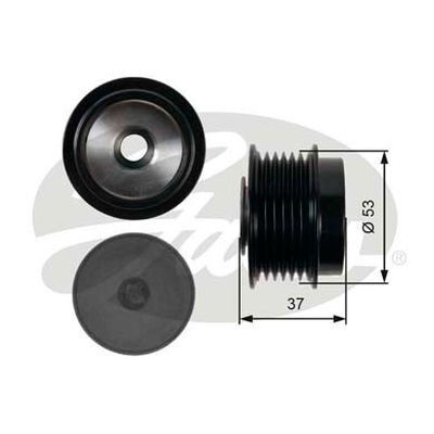 Pulley - Alternator Overrunning Clutch Gates OAP7015