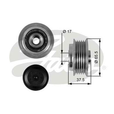 Pulley - Alternator Overrunning Clutch Gates OAP7072
