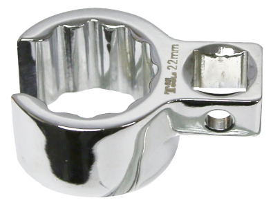 22mm x 3/8"Drive Crowsfoot 12Pt Flare Nut Wrench T&E Tools CF1322M
