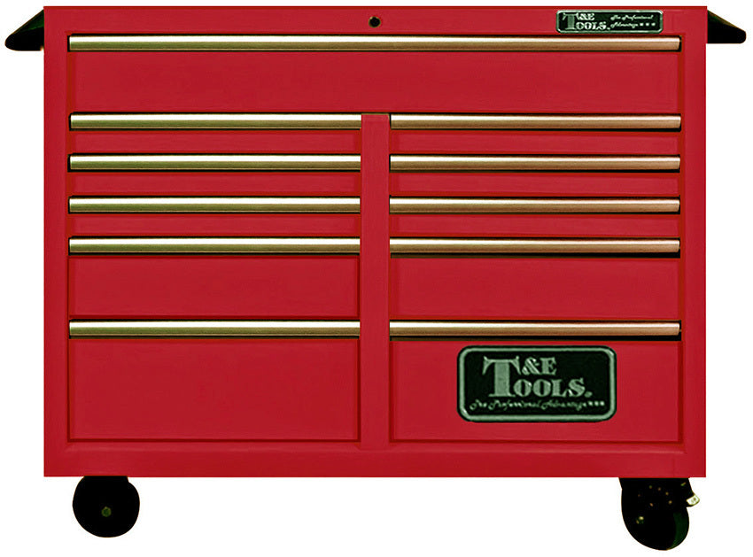 Roller Tool Cabinet 47" Godfather 11 Drawer Toolbox Red T&E Tools TE-GF4711RD