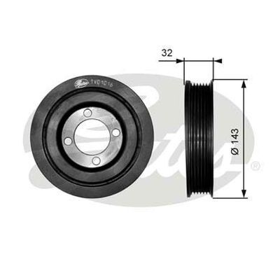 Harmonic Balancer Pulley Gates TVD1016