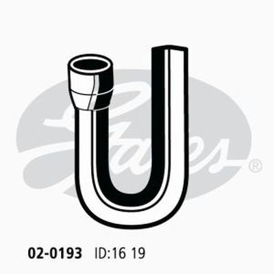 Gates Heater Hose 02-0193 for MAZDA 929 1991-1998 3L Petrol
