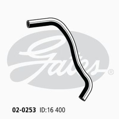 Heater Hose GATES 02-0253 for HONDA INTEGRA DA 1986-89 1.6L 4 Cyl. 16v