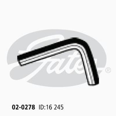 Gates Heater Hose 02-0278 for HONDA LEGEND MAZDA 929 3L Petrol
