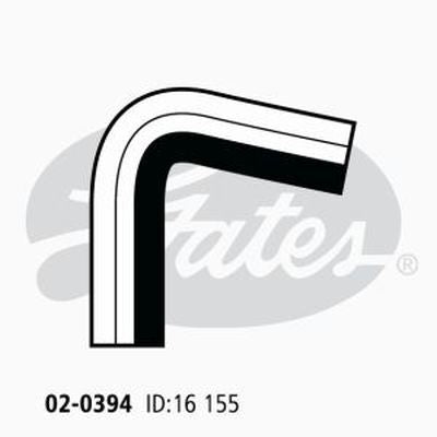 Heater Hose GATES 02-0394 for NISSAN PULSAR N14 1.6L 10/91-10/95 FWD PETROL