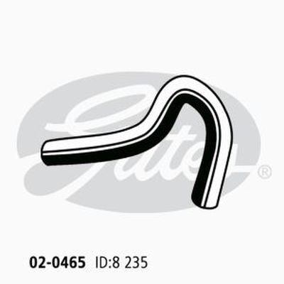 Gates Heater Hose 02-0465 for FORD TELSTAR 1983-1989 2L Petrol