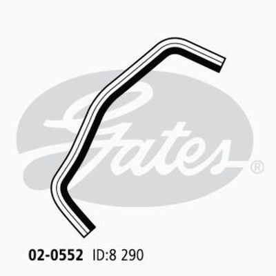 Heater Hose GATES 02-0552 for MITSUBISHI GALANT HJ 2L Petrol