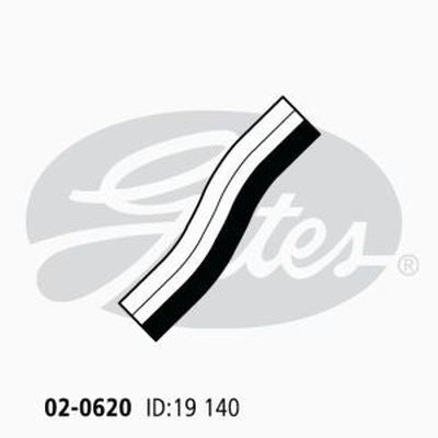 Heater Hose GATES 02-0620 for NISSAN BLUEBIRD U13 1992-1997 2.4L Petrol