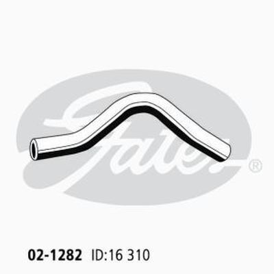 Heater Hose Gates 02-1282 for Toyota Corolla ZZE122 1.8L 2001-2007 Petrol