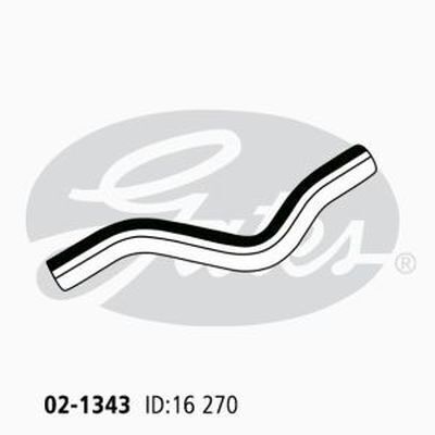 Heater Hose Gates 02-1343 for HONDA JAZZ GE2 GD GE3 1.3L 2002-2008 PETROL