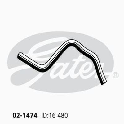 Heater Hose Gates 02-1474 for HONDA CIVIC FD FA 1.8L 2005-2012 PETROL