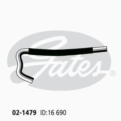 Heater Hose Gates 02-1479 for Toyota Landcruiser Prado 3L