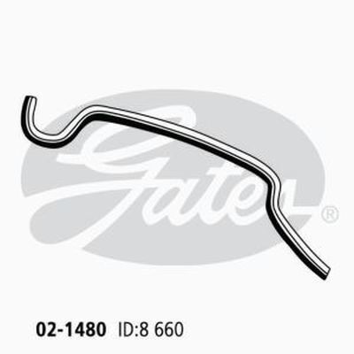 Heater Hose Gates 02-1480 for Toyota Landcruiser Prado 3L