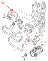 Acc Drive Belt 03C145933A for Volkswagen Tiguan Polo Jetta Golf Audi A1