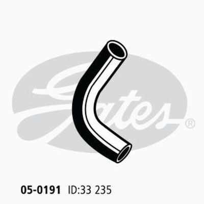 Radiator Hose Lower Gates 05-0191 for MAZDA/ EUNOS CAPELLA 1.6L 1970-77
