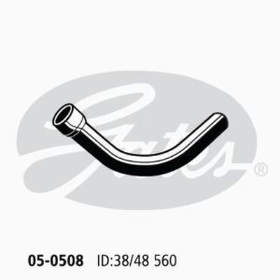 Radiator Hose Upper Gates 05-0508 for 4.9L BEDFORD E SERIES 1970-1979