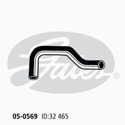 Radiator Hose Lower Gates 05-0569 for Toyota Corolla 1.3L